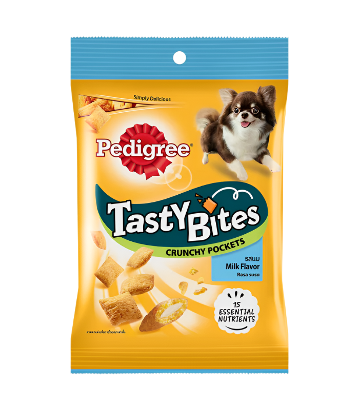 Pedigree Tasty Bites Crunchy Pockets Milk 60g Dog Treats