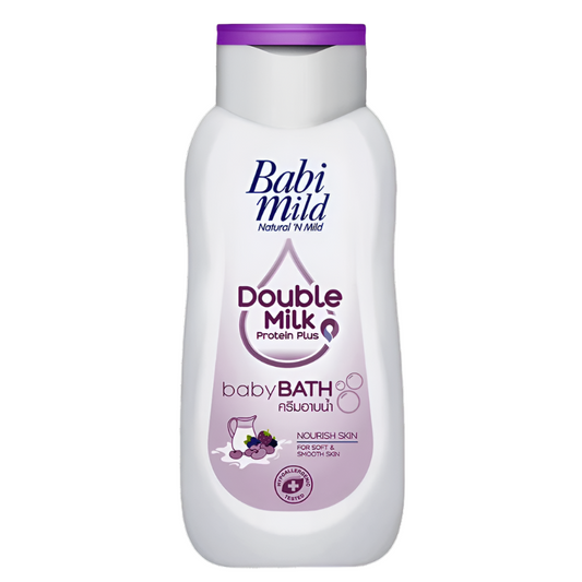 Babi Mild Shower Cream Double Milk Protein Plus Size 180ml