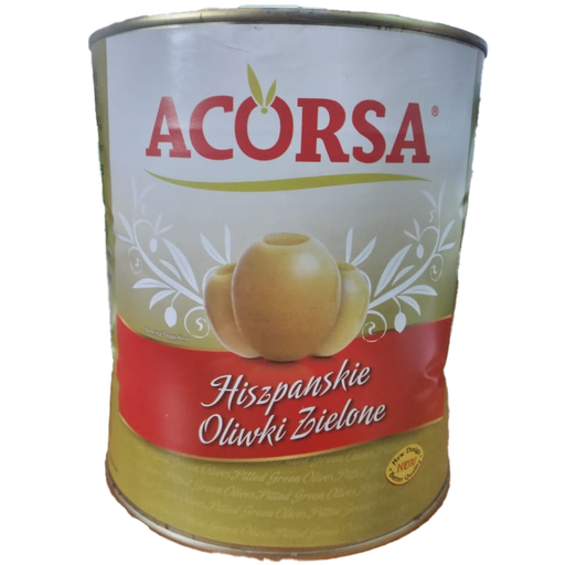 ACORSA	GREEN OLIVES PITTED 3.350kg