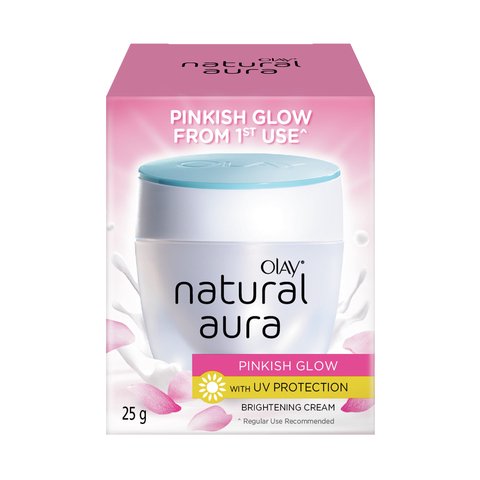 Olay Natural Aura pinkish Glow with UV Protection Brightenning cream 25g