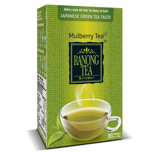 Ranong Tea, Mulberry Leaves with Green Tea, Japanese Green Tea Taste, 66 g