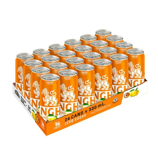 Singha Yuzu Lemon Zero Soda No Sugar 24 X 330ML