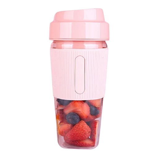 Portable Blender USB Rechargeable Personal Juicer Cup Small Fruit Juice Mixer for Shakes and Smoothies, Size: 9, Pink