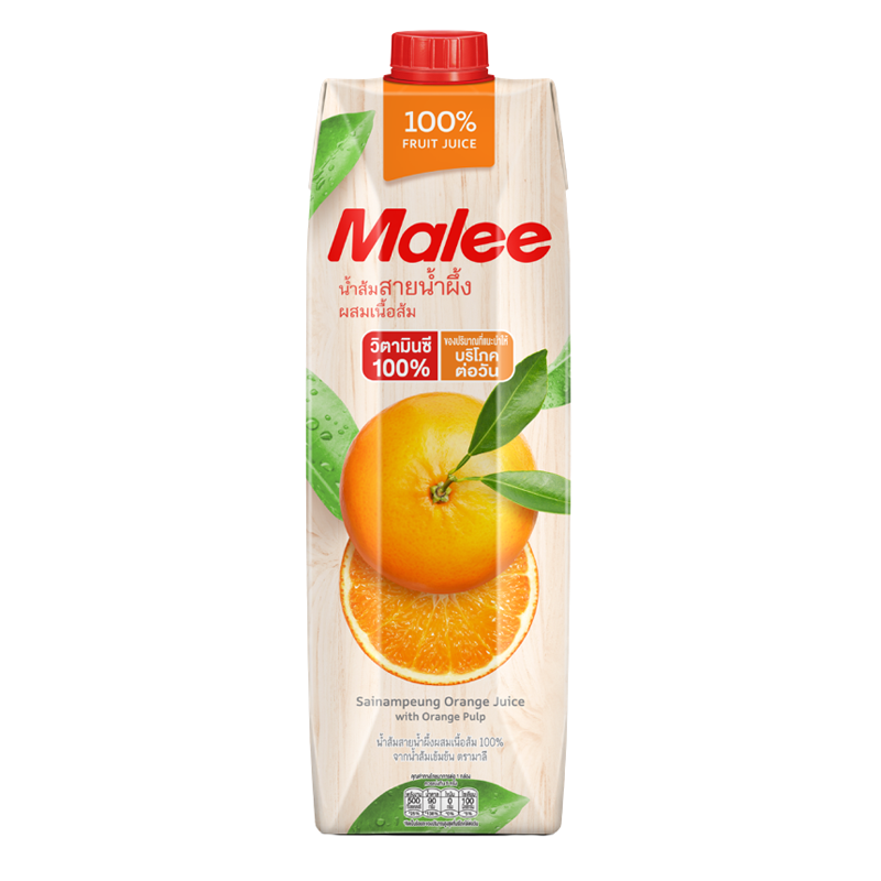 Malee Sainampeung Orange Juice with Orange Pulp 1L