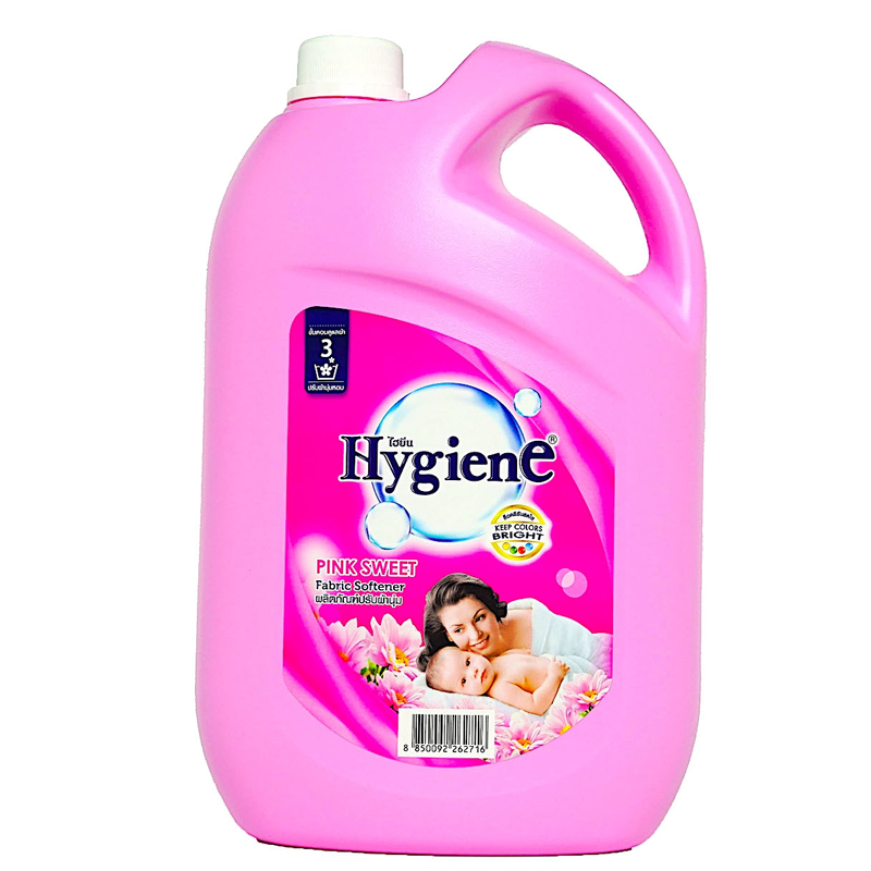 HYGIENE PINK SWEET FABRIC SOFTENER 3500ML ຂວດ