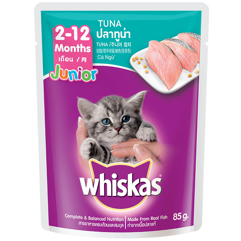 Whiskas 2-12 ເດືອນ Tuna 80g