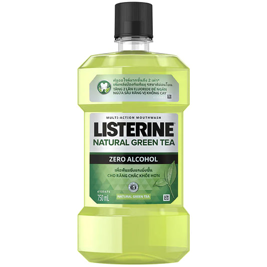 LISTERINE NATURAL GREEN TEA ZERO ALCOHOL 750ML