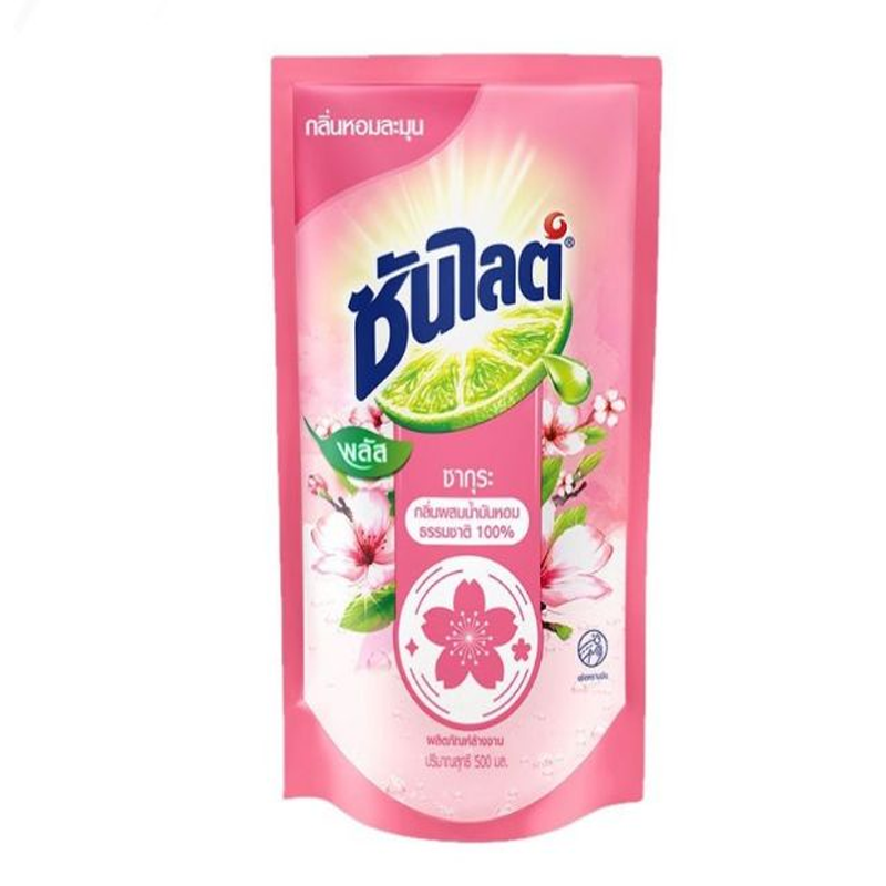 Sunlight Plus Sakura Refill Dishwashing Liquid 500ml