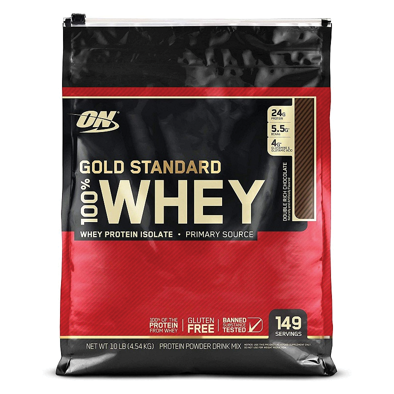 Whey Gold Standard  Vanila Ice Cream NET WT 10LB (4.54KG) 149 SERVINGS