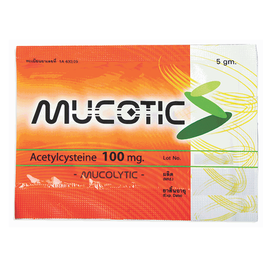 Mucotic Acetylcysteine 100mg Size 5g