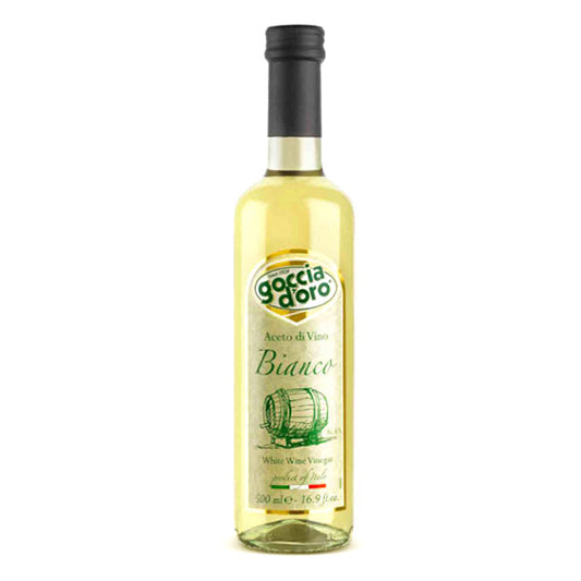 Goccia D'oro Aceto Di Vino Bianco white wine vinegar 500ml