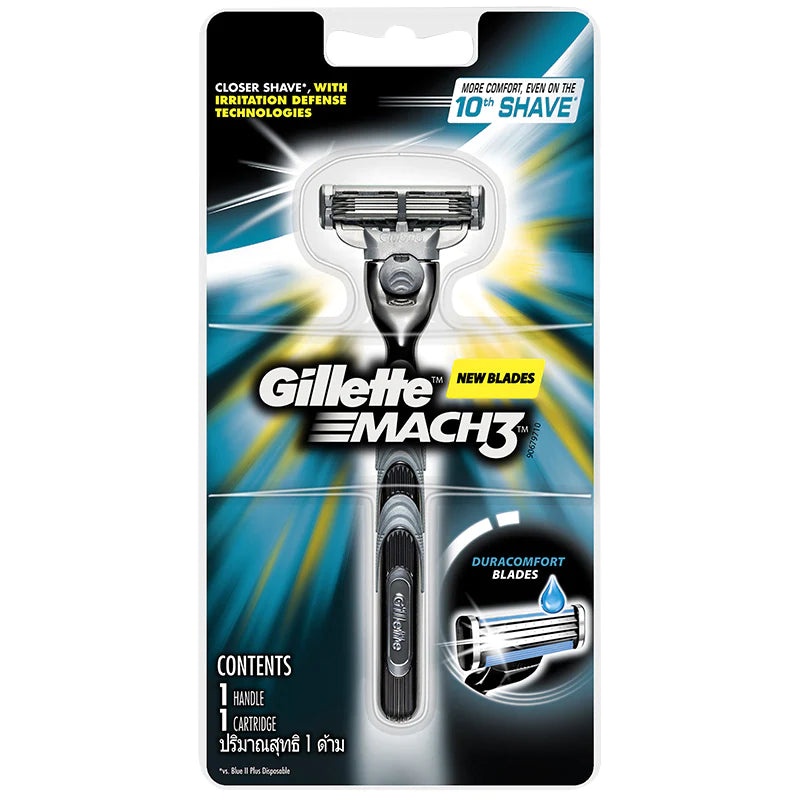 ມີດແຖ Gillette Vector Fits Atra Plus Razor Blade Refill Cartridge Shaver Handle Men's