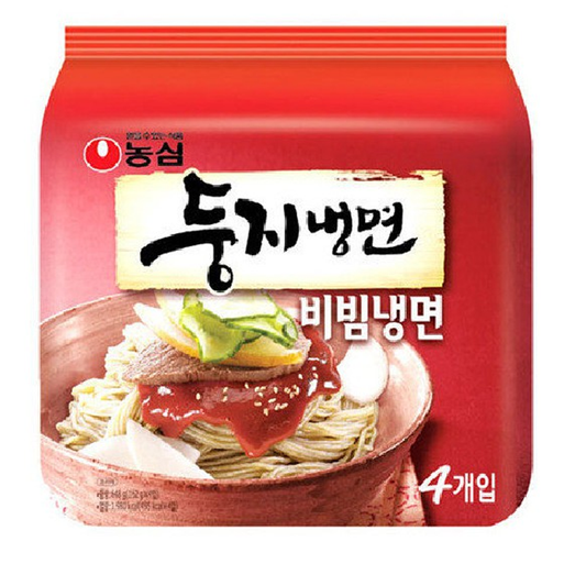 DOONGJI NAENGMYEON NOODLE ເກົາຫຼີ (ເຢັນ&amp;ເຜັດ) 161g x 4pcs