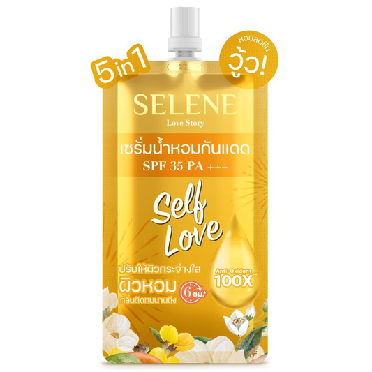 SELENE Love Story Perfume Body Serum &amp; UV Protection SPF35 PA+++ Self Love 30 ml.