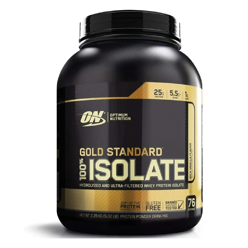 Whey Gold Standard Isolate 100% Rich Vanilla NET WT 5.20LB (2.36KG)