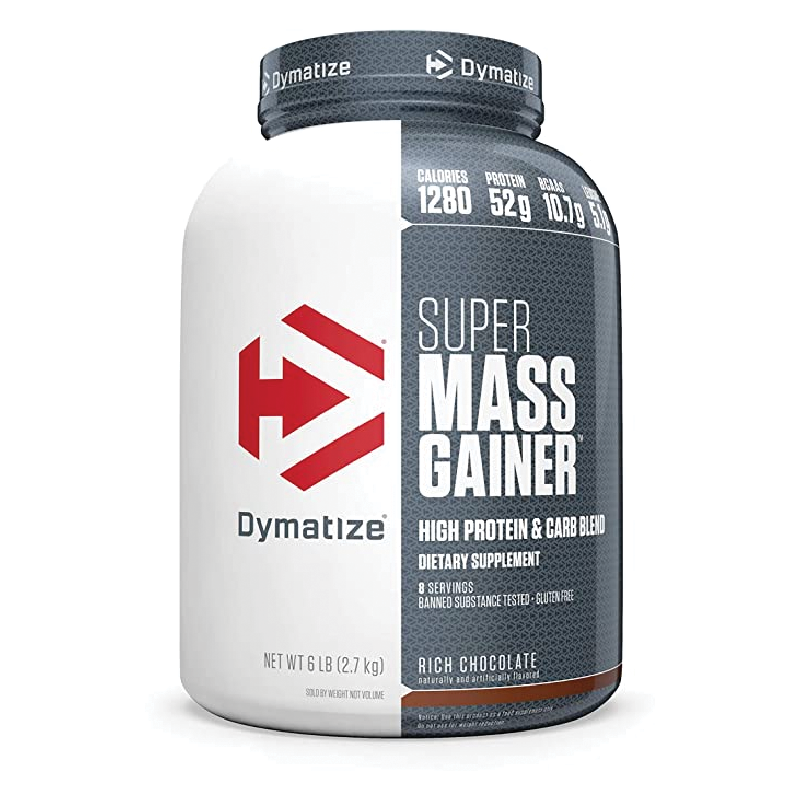 Dymatize SUPER MASS GAINER Rich Chocolate  NET WT 6LB (2.7KG)