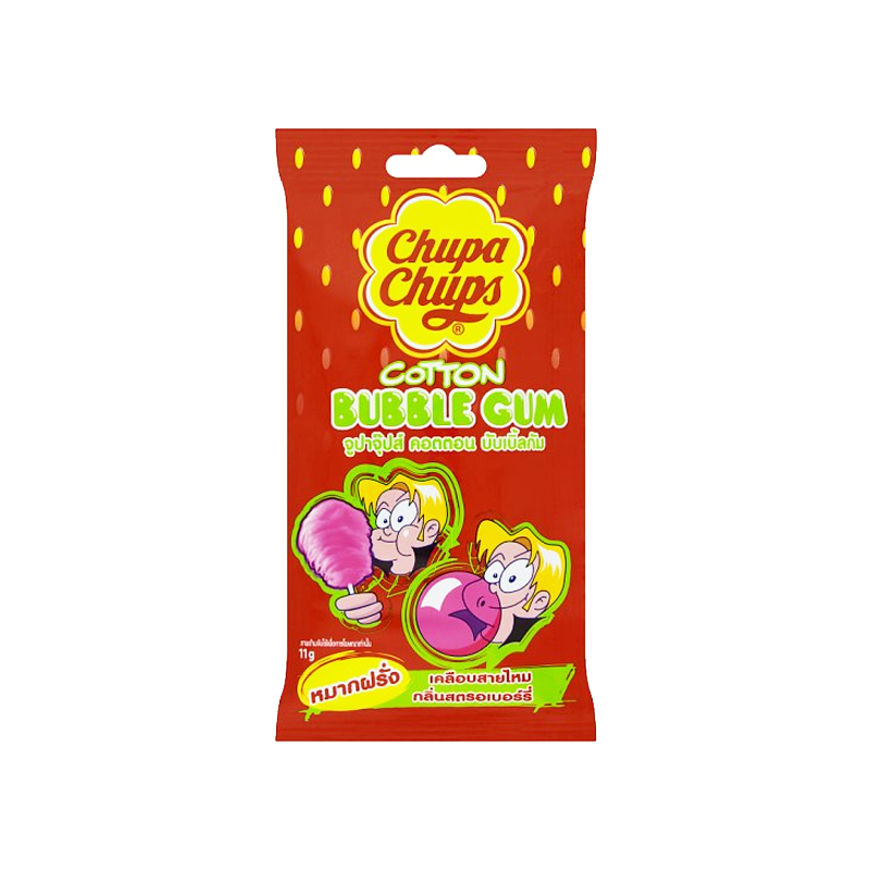 Chupa Chup Cotton Bubble Gum Strawberry 11g — Shopping-D Service