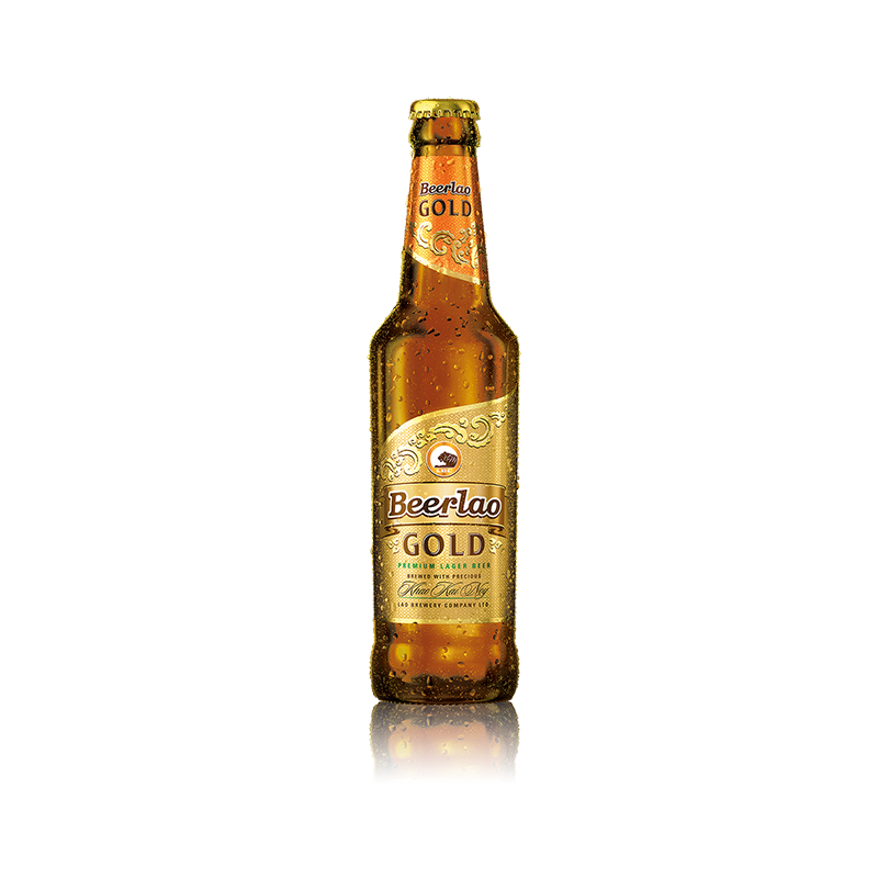 Beerlao Gold 330ml bottle CHILLED