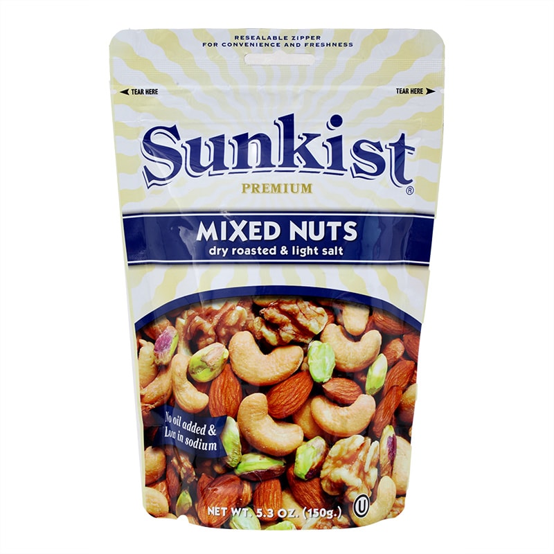 Sunkist Dry Roasted Light Salt Mixed Nuts 150g