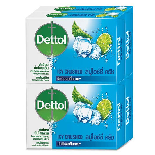 Dettol Antibacterial Bar Soap Icy Crushed 65g x 4