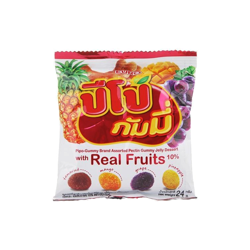 PIPO Jelly dessert with Real Fruits 24g