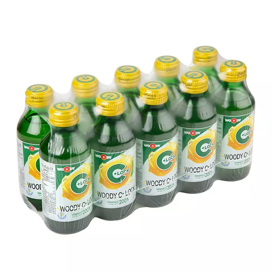 Woody C+ Lock Vitamin C Drink Lemon 140 ml x 10 Bottles