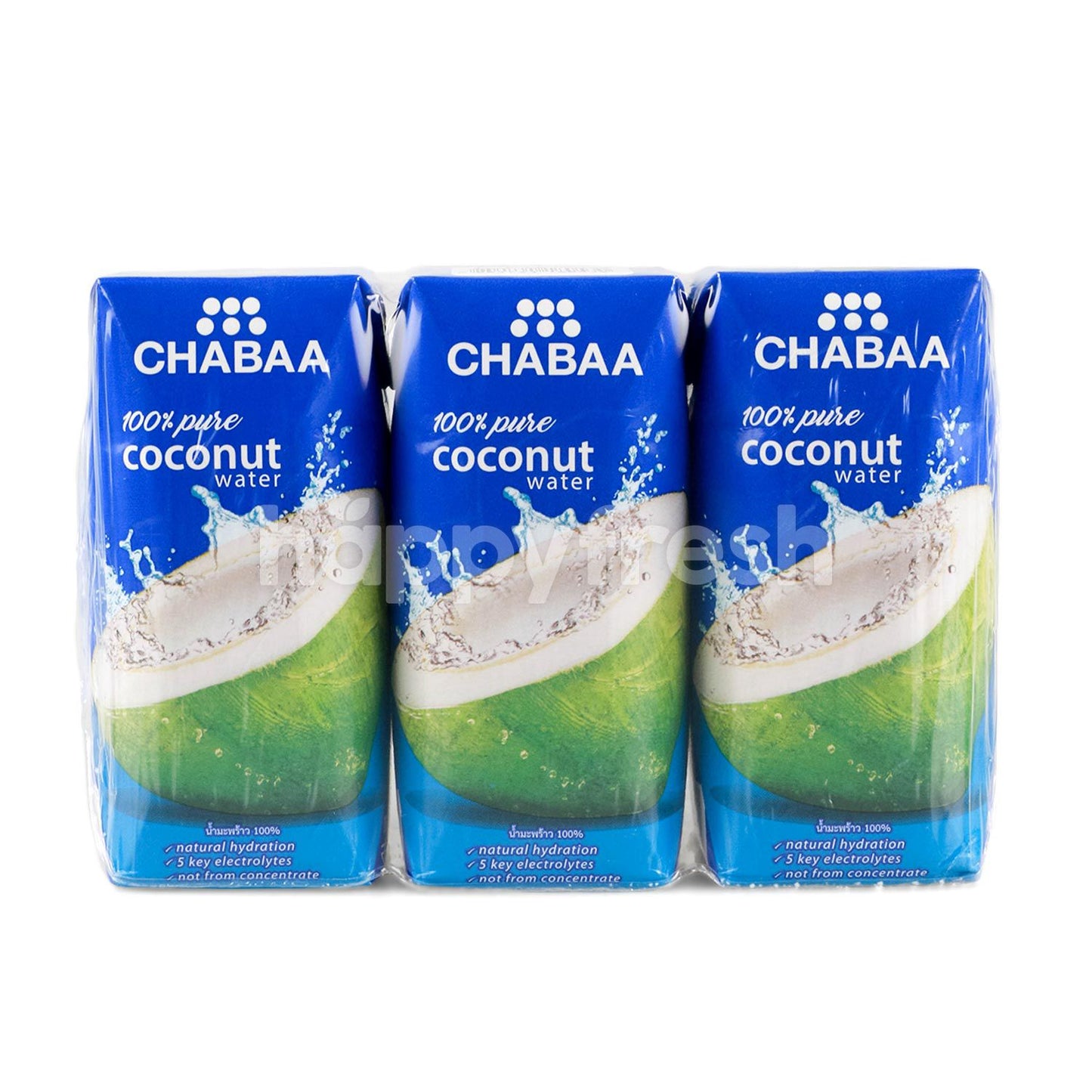 Chabaa 100% Pure Coconut Water 310 ml (Pack 3)