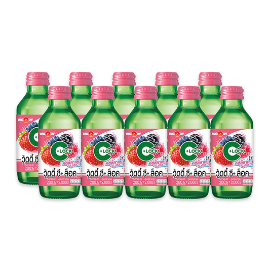 Woody C+ Lock Vitamin C Drink mixed berry 140 ml x 10 Bottles