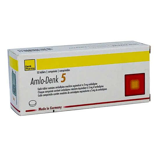 Amlo-Denk 5 mg ກ່ອງ 50 ເມັດ