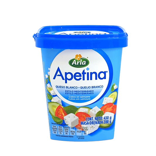 Arla Apetina White Cheese Queso Blanco Estilo Mediterraneo 430g