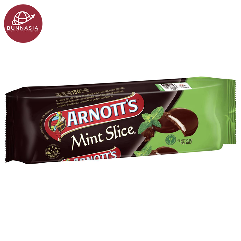 Arnott's Mint Slice Chocolate Biscuits 200g