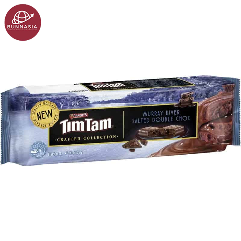 Arnott's Tim Tam Murray River Salted Double Choc 175g