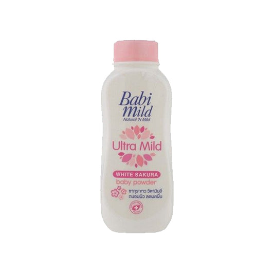 Babi Mild White Sakura Baby Powder Ultra Mild 180g