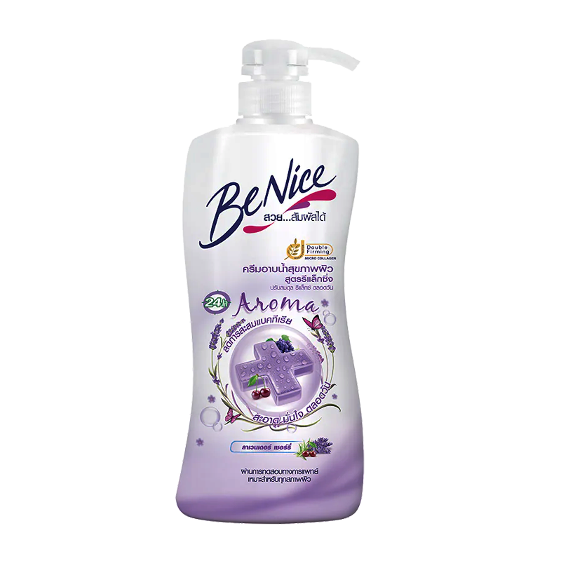 Benice Shower Cream Energy Lavender Cherry bath 450 ml