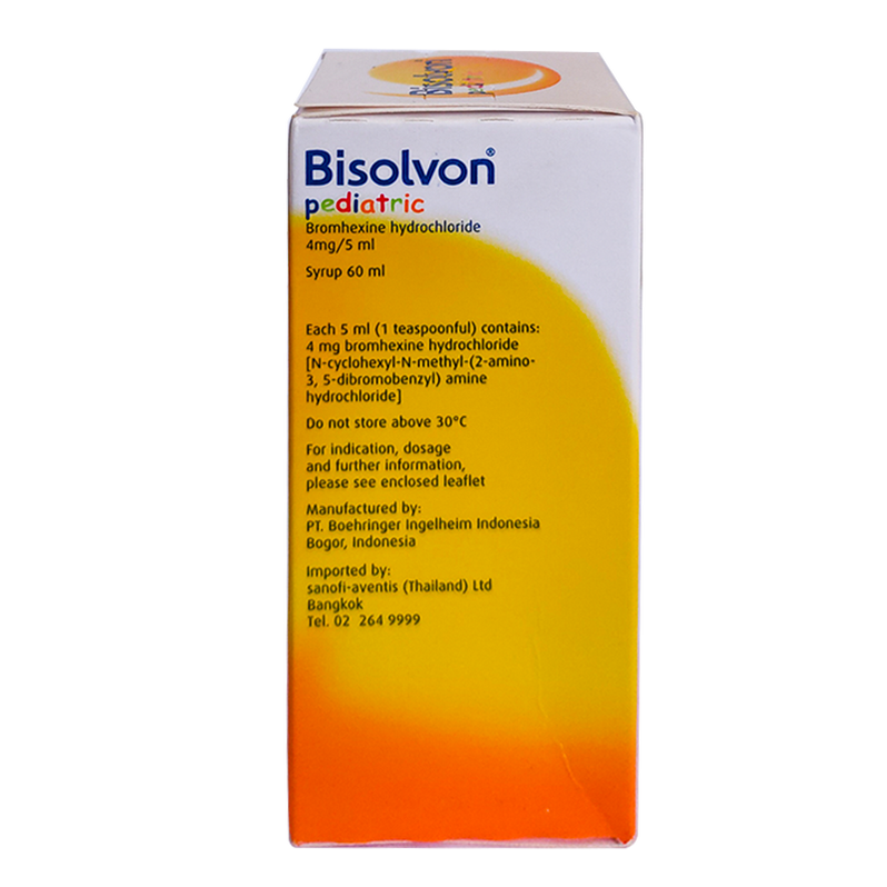 Bisolvon Pediatric Bromhexine Hydrochloride Syrup Reduces Sputum And E ...