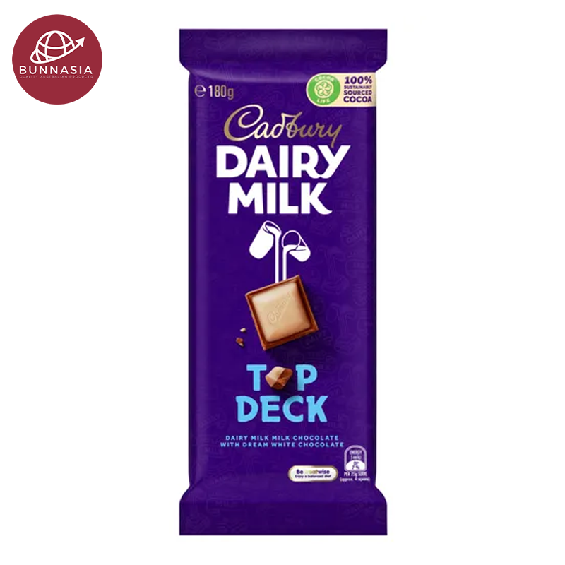 Cadbury Dairy Milk Chocolate Block Top Deck 180g