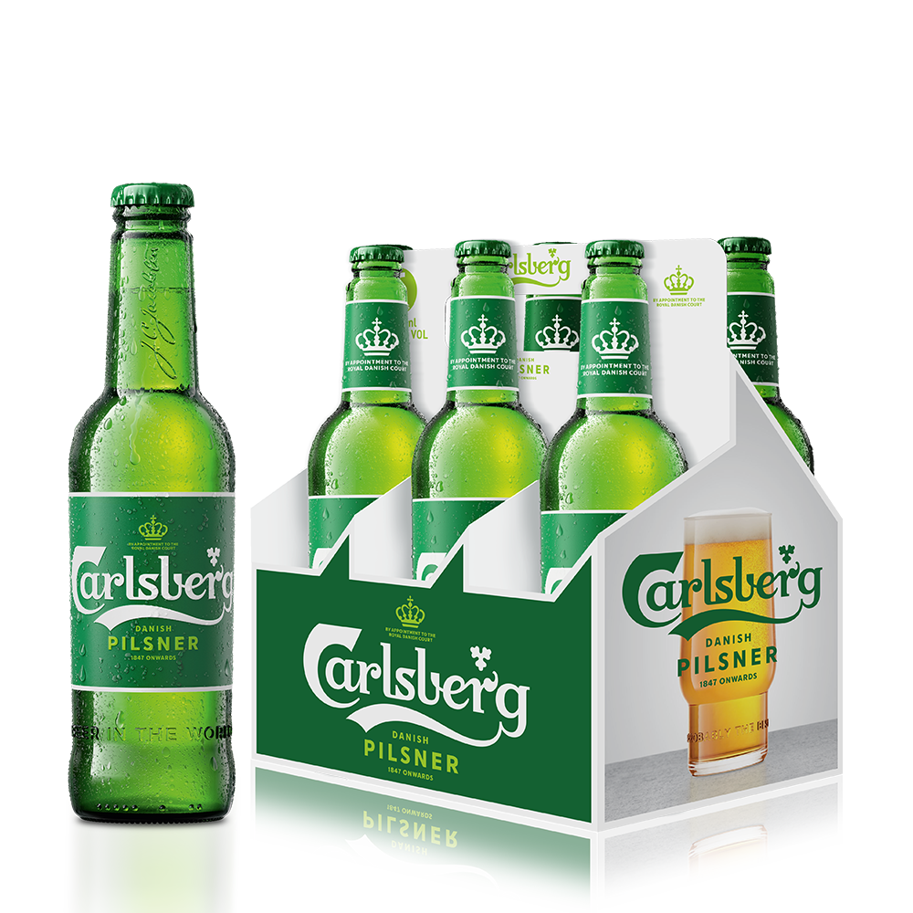 Carlsberg 330ml bottle Pack 6 bottle