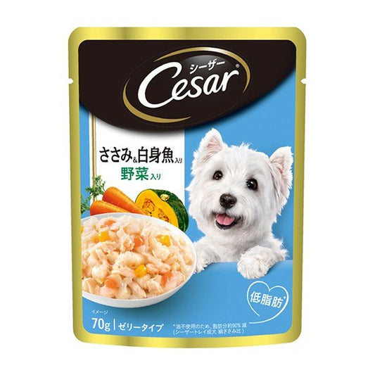 Cesar Pouch Chicken with Surimi & Vegetable Flavour 70g