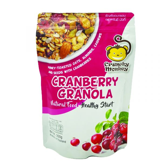 Crunchy Monkey Cranberry 350g