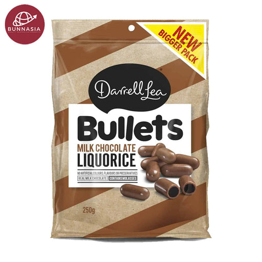 Darrell Lea Bullets Milk Chocolate Liquorice 250g