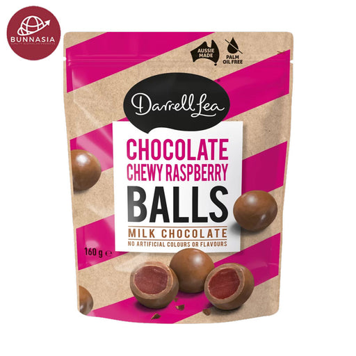 Darrell Lea Chocolate Chewy Raspberry Balls Milk Chocolate 160g