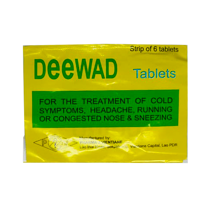 Deewad for the treatment of Cold Symptoms Strip of 6 tablets