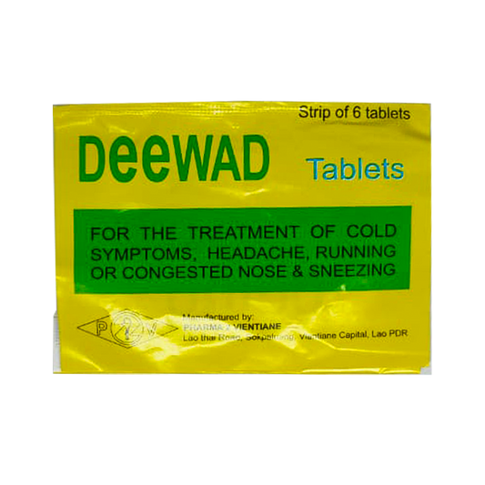 Deewad for the treatment of Cold Symptoms Strip of 6 tablets