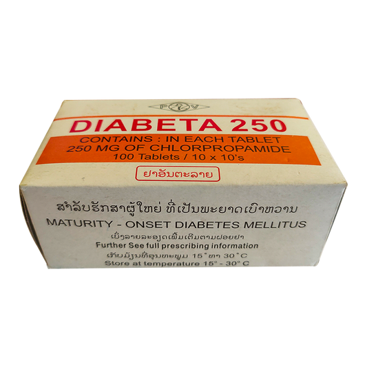 Diabeta 250 boxes of 100 tablest Maturity - Onset Diabetes Mellitus