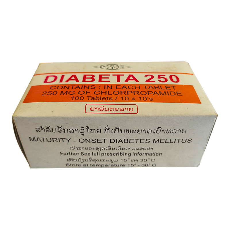 Diabeta 250 boxes of 100 tablest Maturity - Onset Diabetes Mellitus