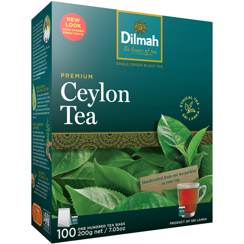 Dilmah Pure Ceylon Tea 100pk 200g