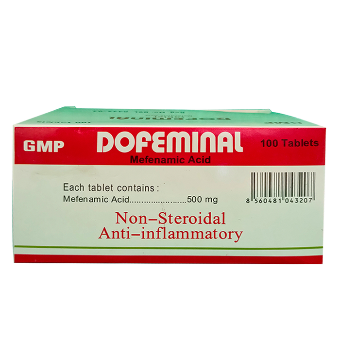 Dofeminal Mefenamic Acid Non-Steroidal Anti-Inflam matory boxes of 100 tablets