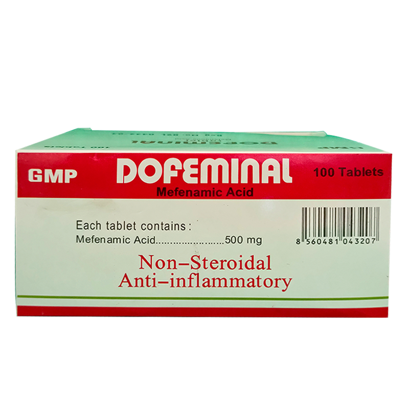 Dofeminal Mefenamic Acid ທີ່ບໍ່ແມ່ນ Steroidal Anti-Inflam matory ກ່ອງບັນຈຸ 100 ເມັດ