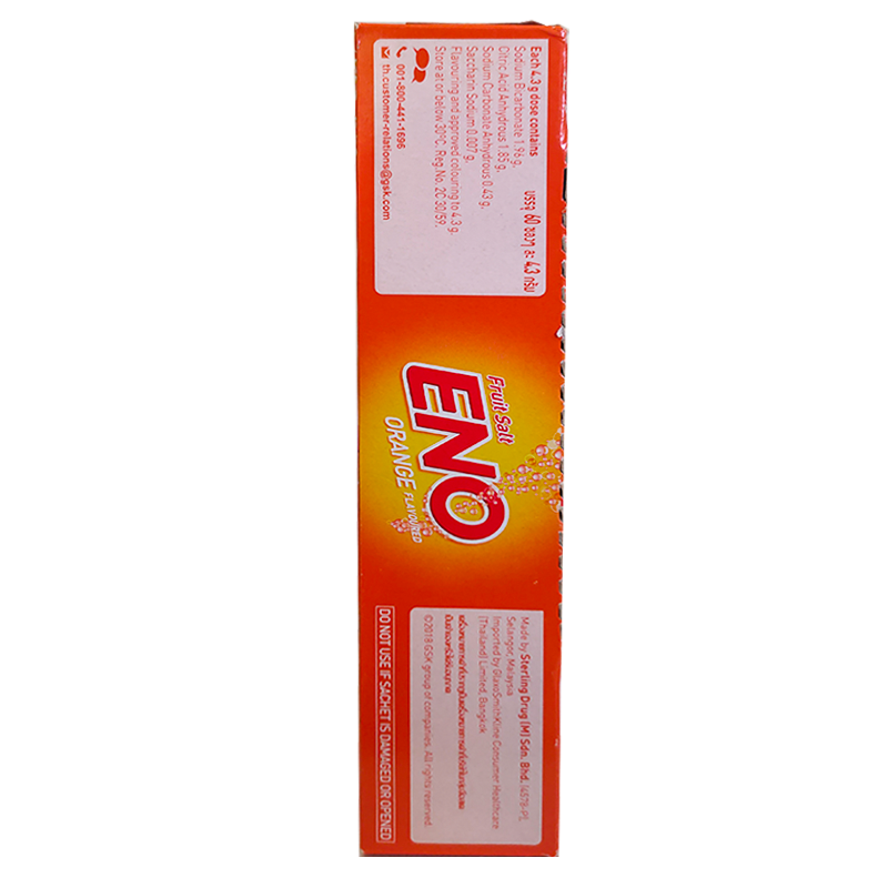 ENO Fruit Salt Orange Flavoured boxes of 60 pcs