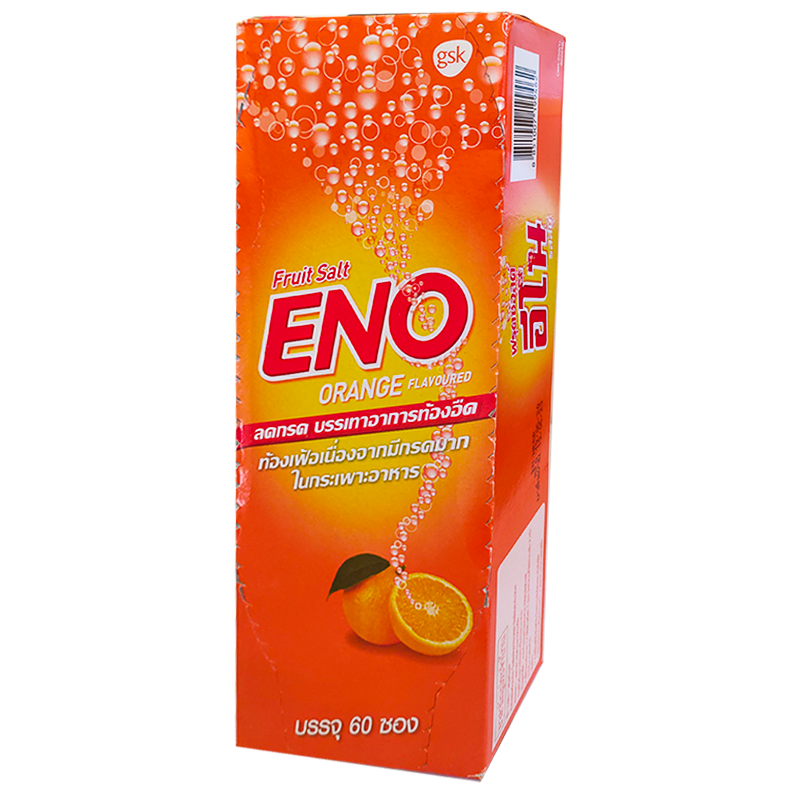 ENO Fruit Salt Orange ກ່ອງບັນຈຸ 60 ເມັດ